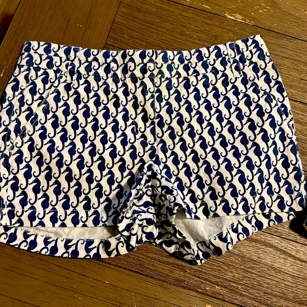 J crew  sea horse shorts in a size small no stains or snags